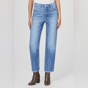 PAIGE VINTAGE Sarah Straight Ankle Jeans Art Piece Distressed Denim Women’s 29